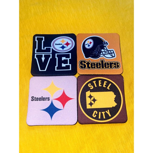 Pittsburgh Steelers High Absorbent Coasters (pack of 4) - Picture 1 of 4